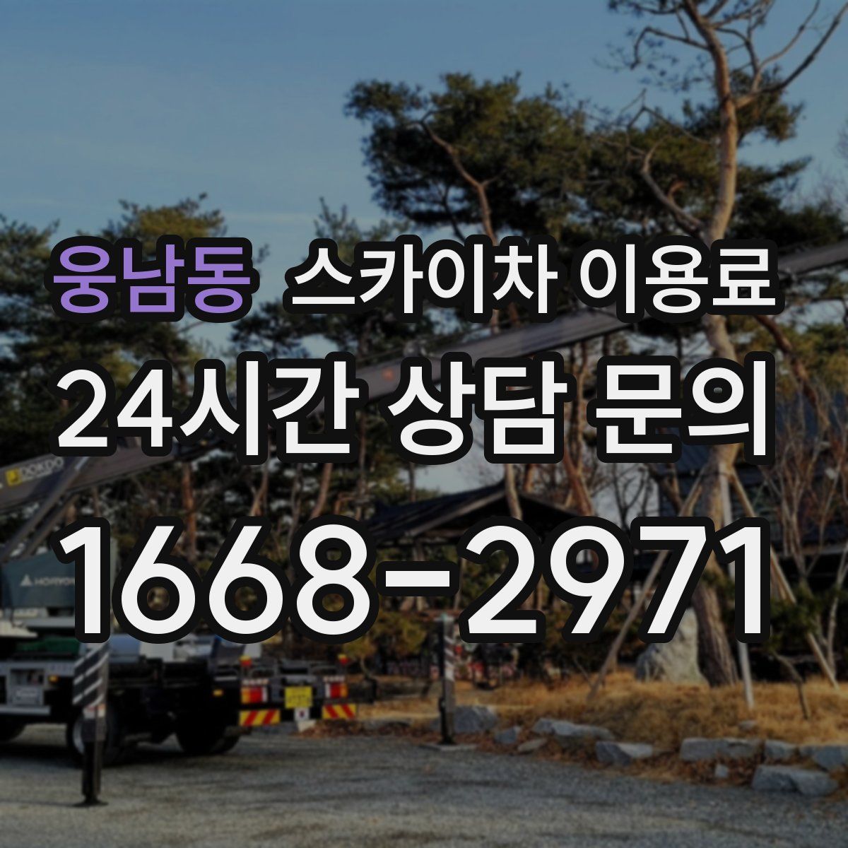 웅남동 스카이차 이용료