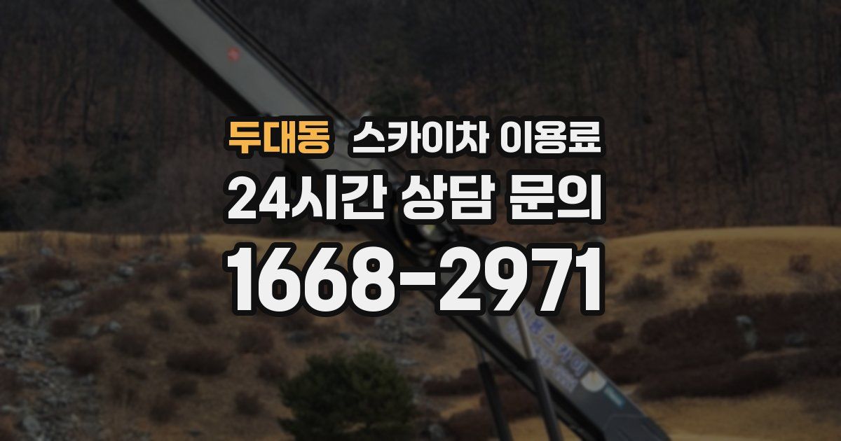 두대동 스카이차 이용료