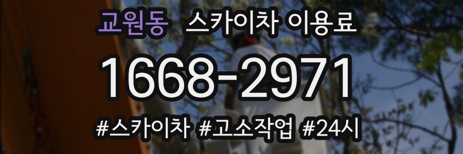 교원동 스카이차 이용료