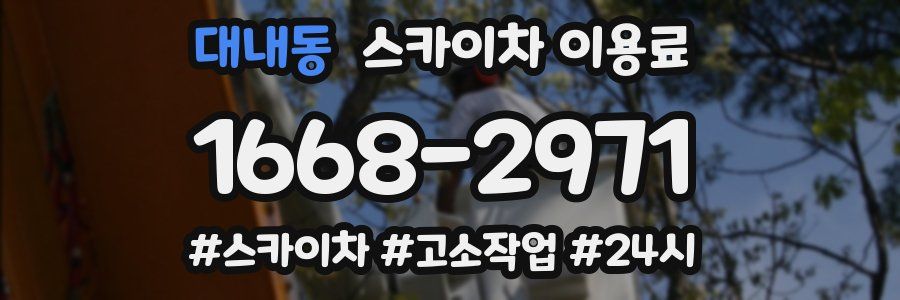 대내동 스카이차 이용료
