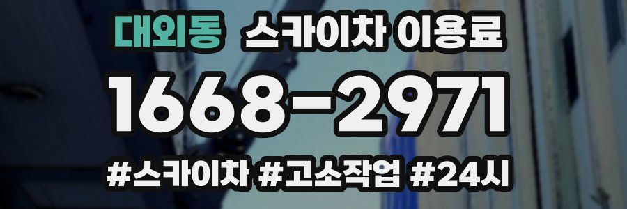 대외동 스카이차 이용료