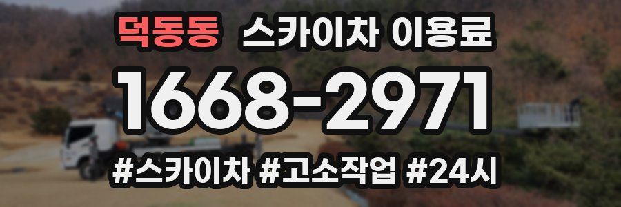 덕동동 스카이차 이용료