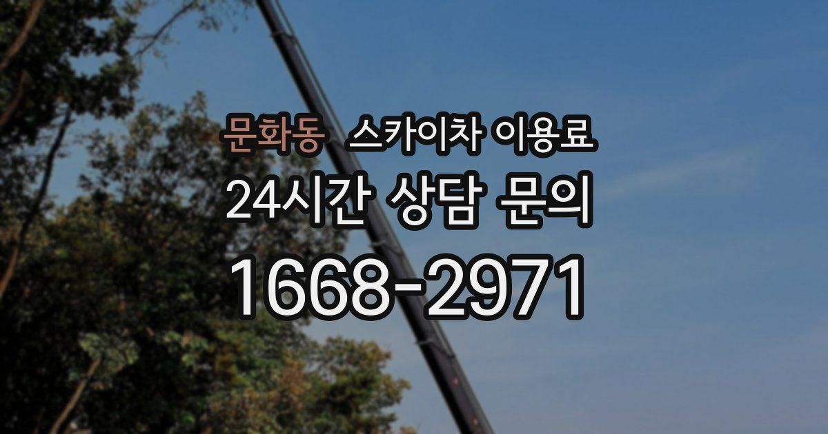 문화동 스카이차 이용료