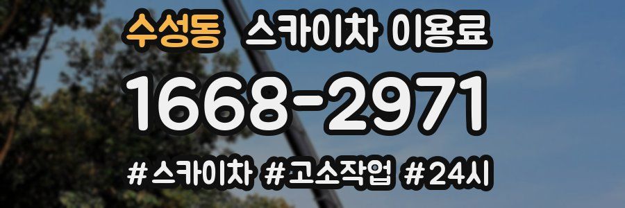 수성동 스카이차 이용료