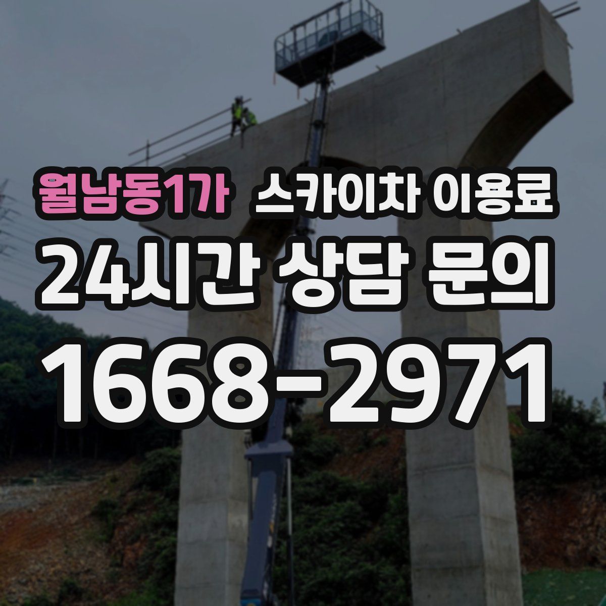 월남동1가 스카이차 이용료