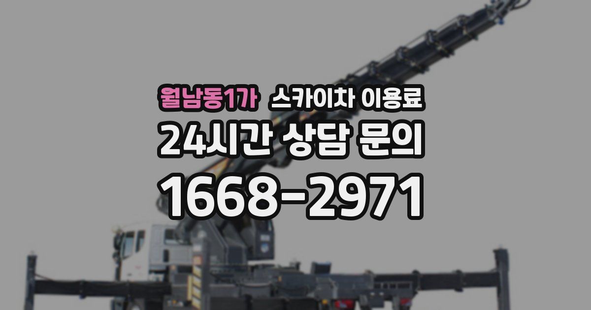 월남동1가 스카이차 이용료