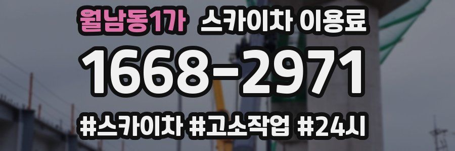 월남동1가 스카이차 이용료