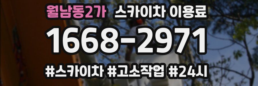 월남동2가 스카이차 이용료