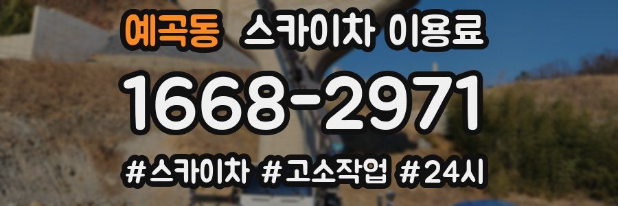 예곡동 스카이차 이용료