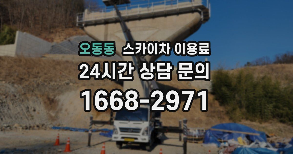 오동동 스카이차 이용료