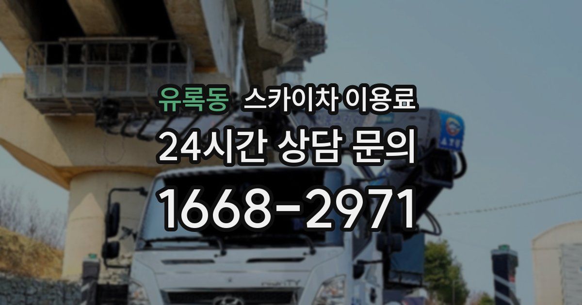 유록동 스카이차 이용료
