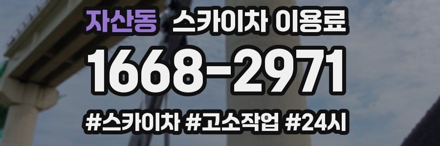 자산동 스카이차 이용료