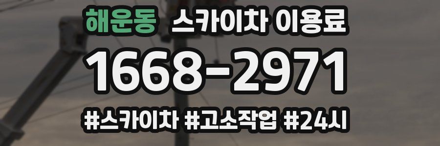 해운동 스카이차 이용료