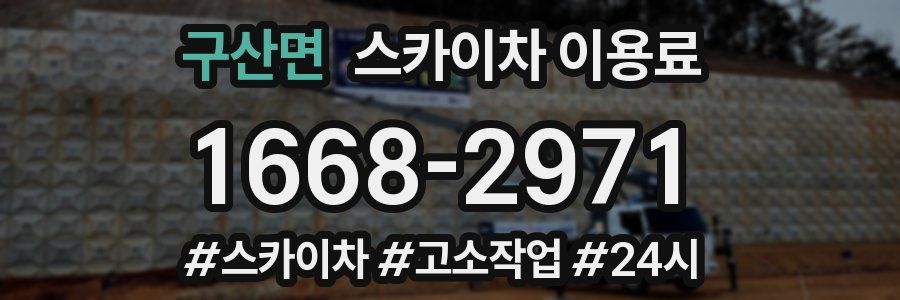 구산면 스카이차 이용료