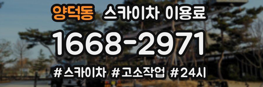 양덕동 스카이차 이용료