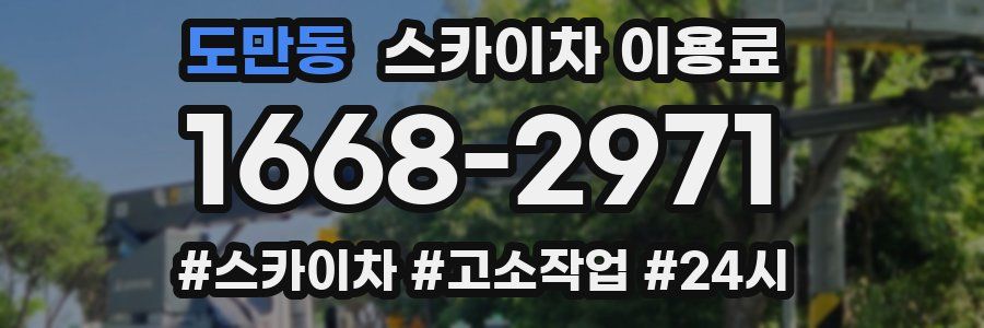 도만동 스카이차 이용료