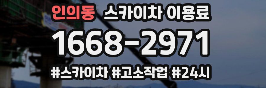 인의동 스카이차 이용료