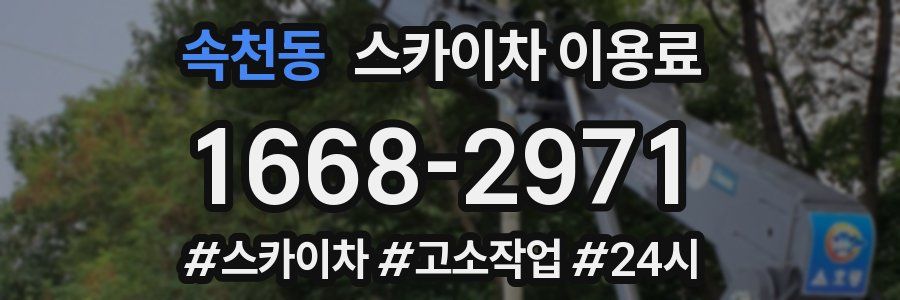 속천동 스카이차 이용료