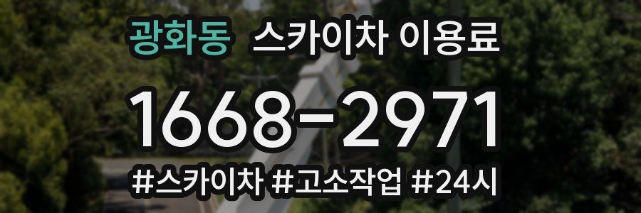 광화동 스카이차 이용료