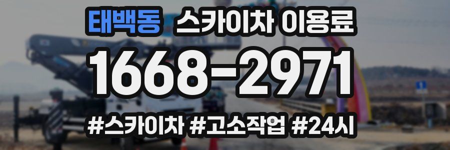 태백동 스카이차 이용료