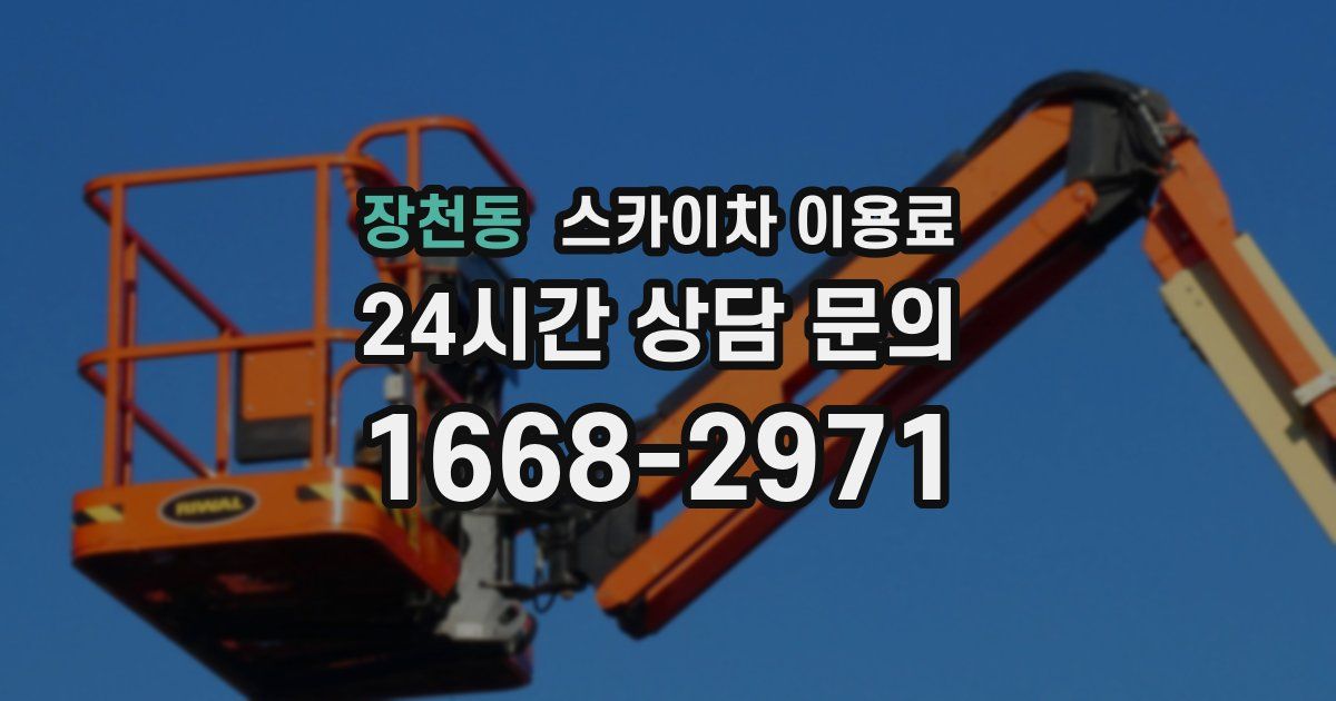 장천동 스카이차 이용료