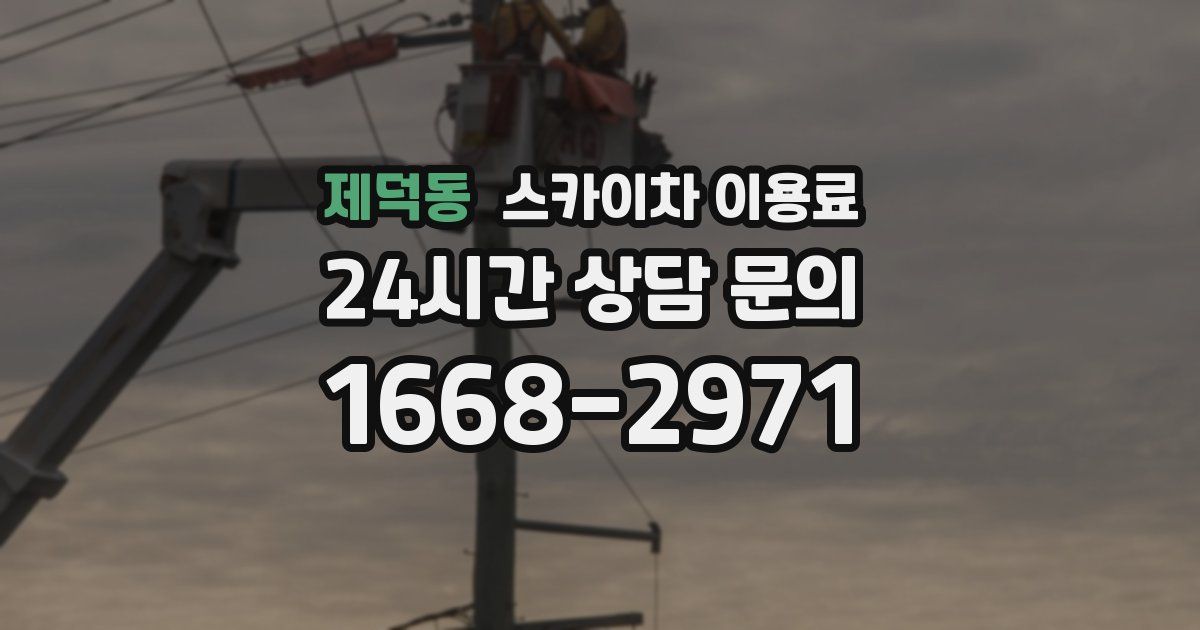 제덕동 스카이차 이용료