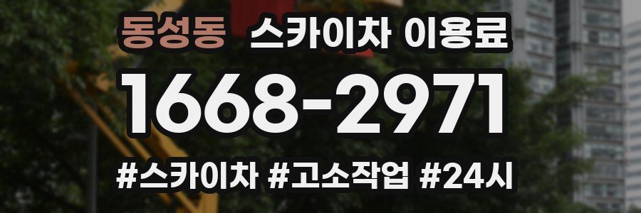 동성동 스카이차 이용료