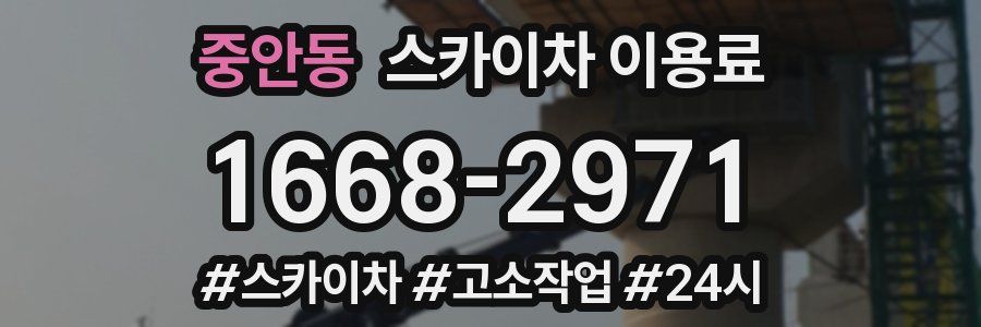 중안동 스카이차 이용료