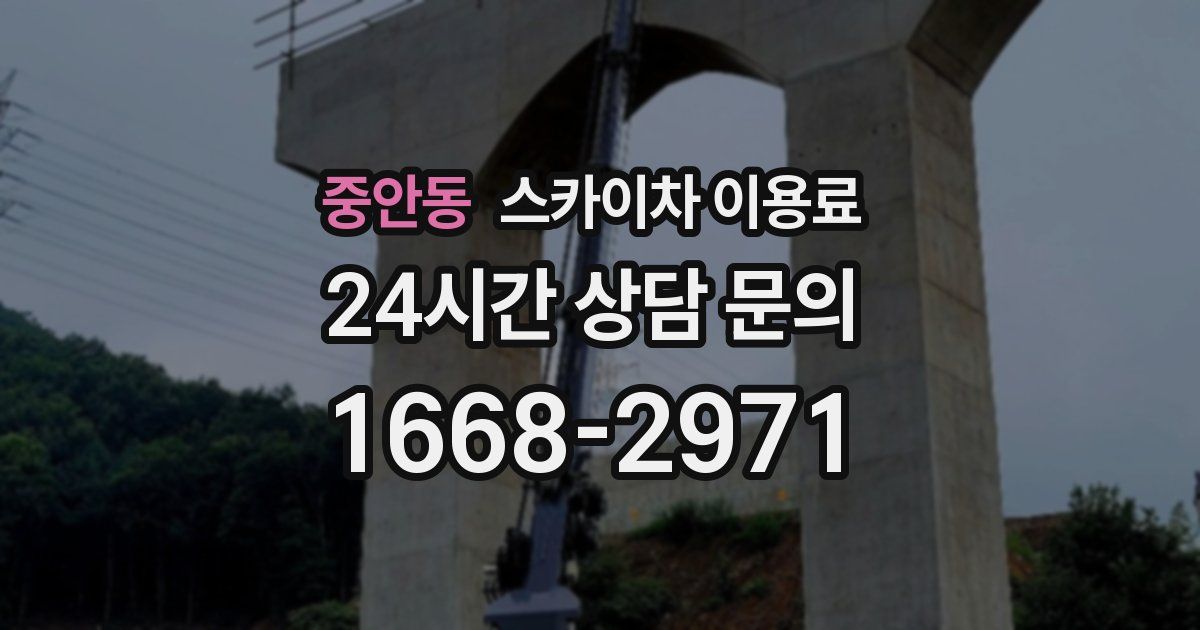 중안동 스카이차 이용료