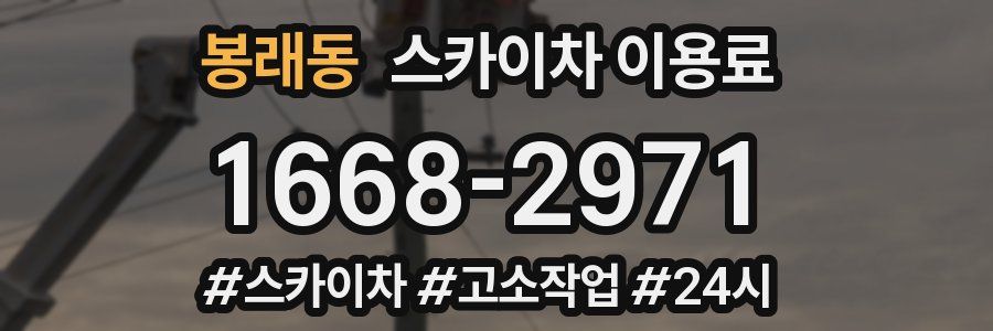 봉래동 스카이차 이용료