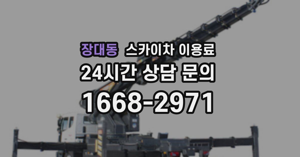 장대동 스카이차 이용료