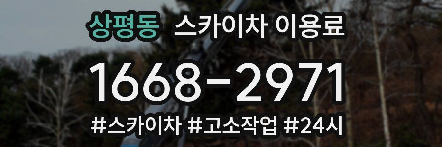 상평동 스카이차 이용료