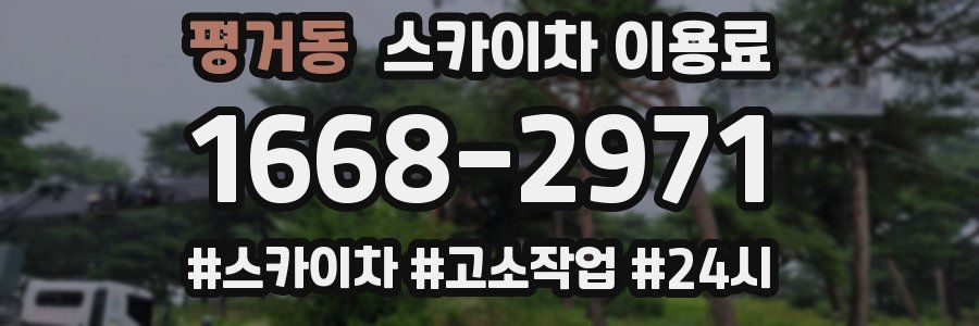 평거동 스카이차 이용료