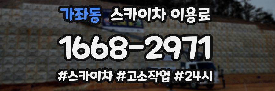 가좌동 스카이차 이용료