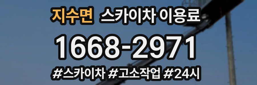 지수면 스카이차 이용료