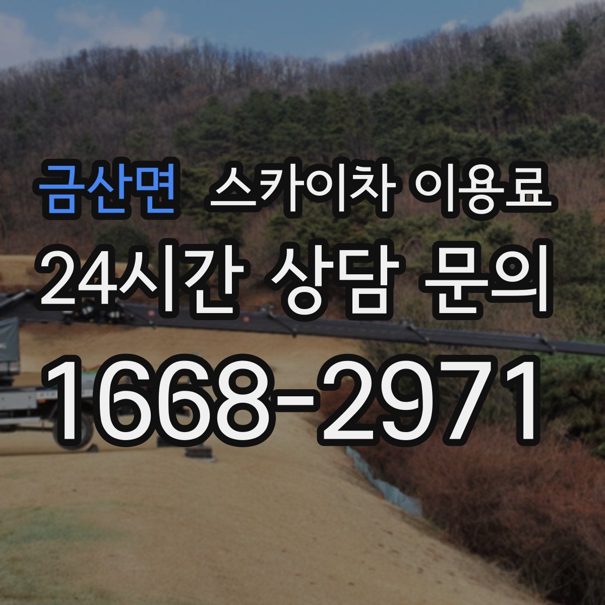 금산면 스카이차 이용료