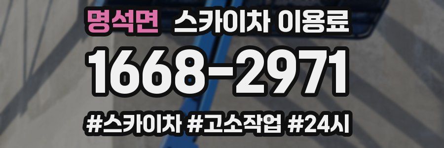 명석면 스카이차 이용료