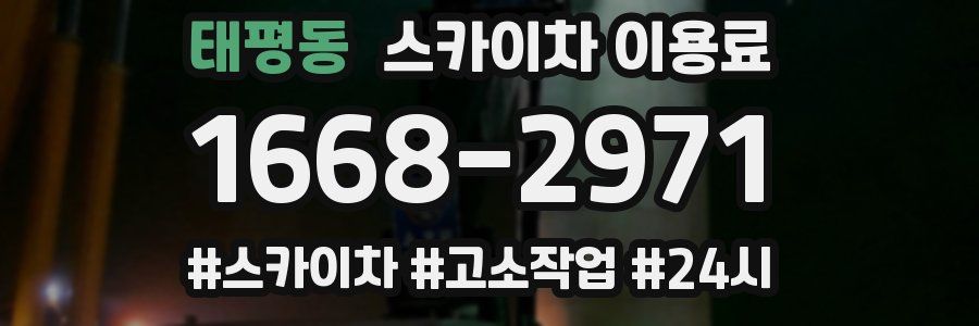 태평동 스카이차 이용료