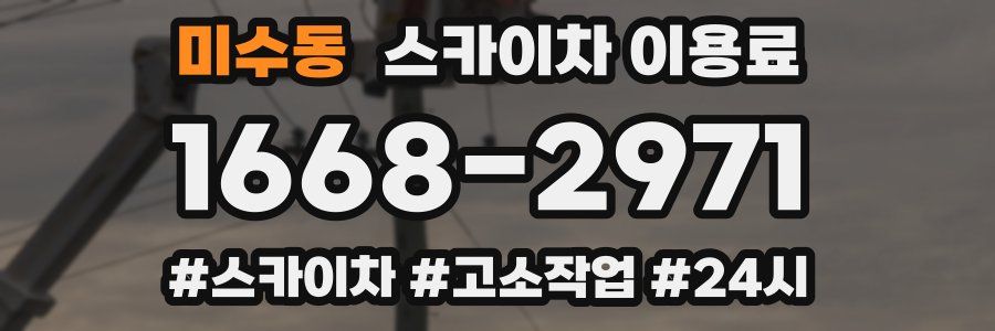 미수동 스카이차 이용료