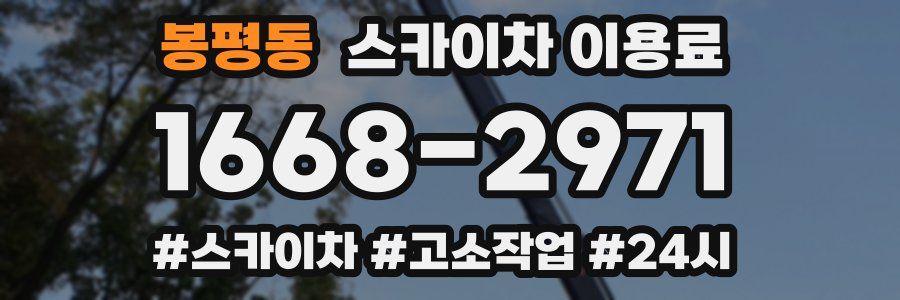 봉평동 스카이차 이용료