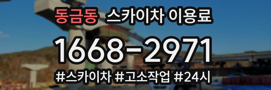 동금동 스카이차 이용료