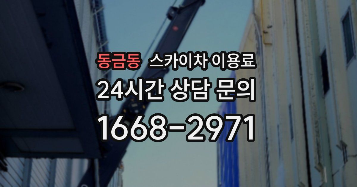 동금동 스카이차 이용료