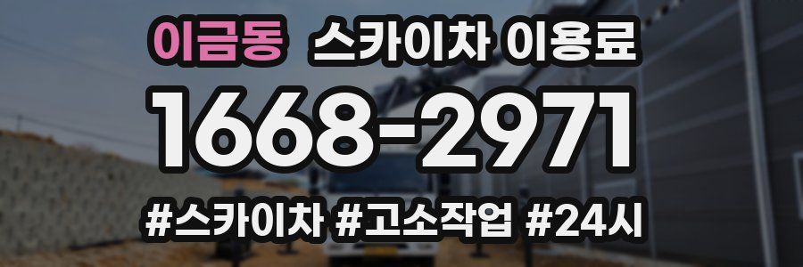 이금동 스카이차 이용료