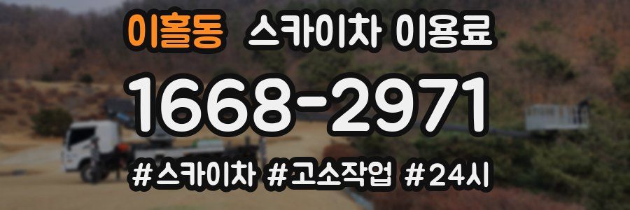 이홀동 스카이차 이용료