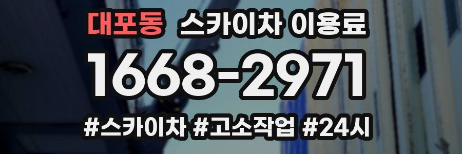 대포동 스카이차 이용료