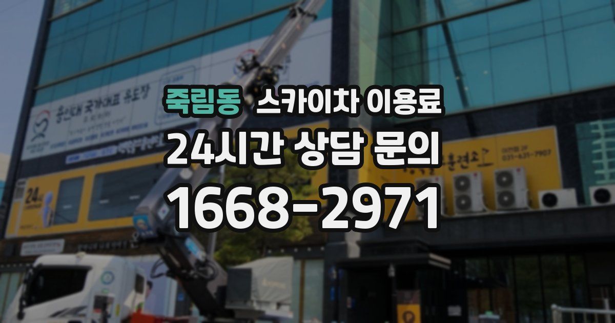죽림동 스카이차 이용료