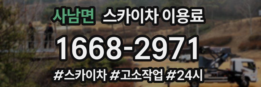 사남면 스카이차 이용료