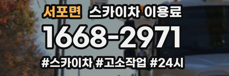 서포면 스카이차 이용료