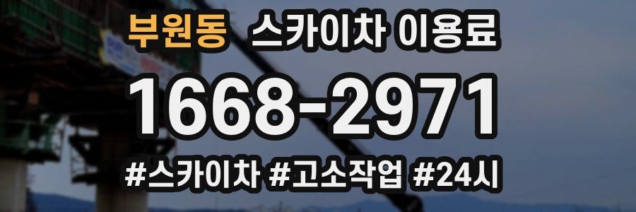 부원동 스카이차 이용료