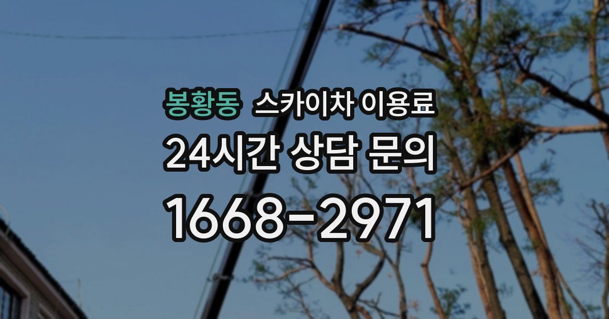 봉황동 스카이차 이용료